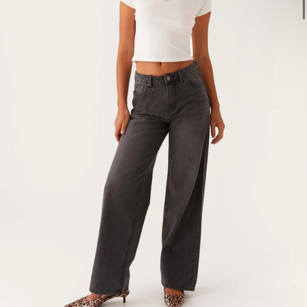 Peppermayo Charcoal Wide Leg Jeans